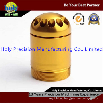 Yellow CNC Machined Aluminum Waterproof Pill Container Box